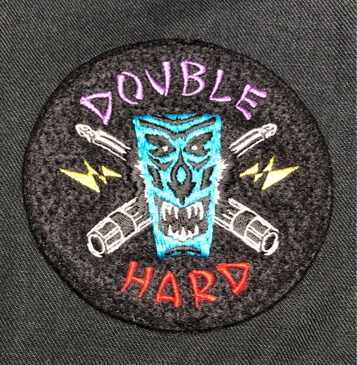 DOUBLE HARD ダブルハード ミリタリーシャツ 黒 Mサイズ 肉厚 シャツジャケット 斜め胸ポケット エポレット フルディティール_画像4