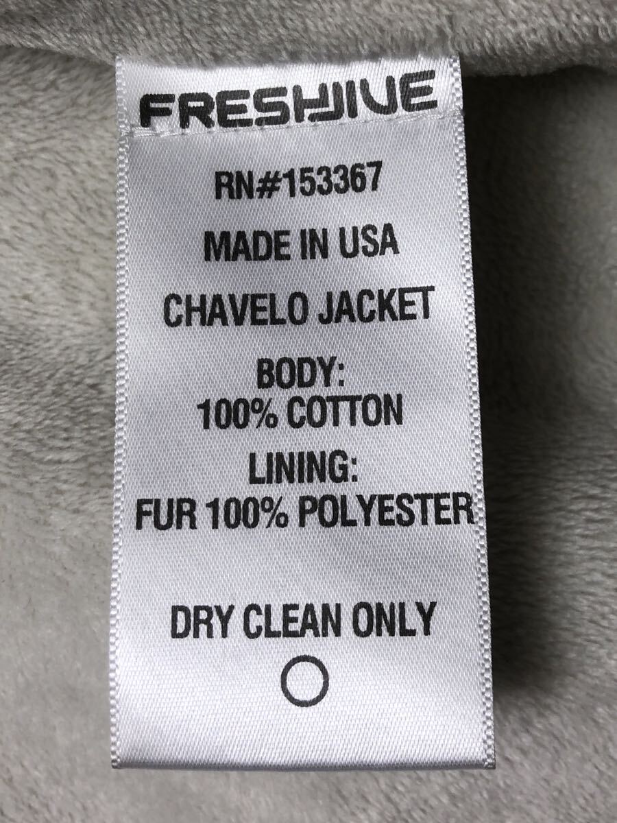 ヴィンテージ USA製 FRESH JIVE フレッシュジャイブ シャツジャケット 裏起毛 バックロゴ US Lサイズ_画像7