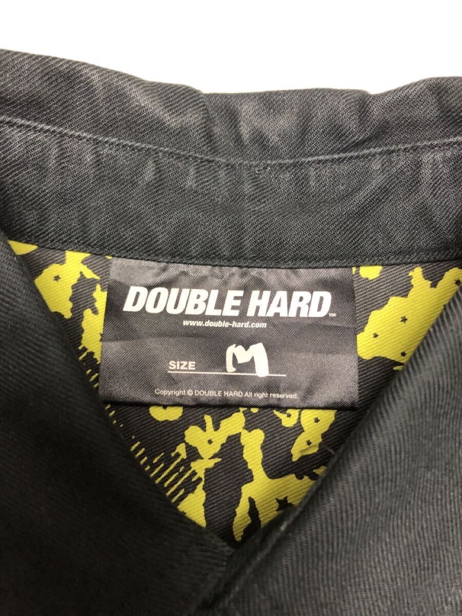 DOUBLE HARD ダブルハード ミリタリーシャツ 黒 Mサイズ 肉厚 シャツジャケット 斜め胸ポケット エポレット フルディティール_画像7
