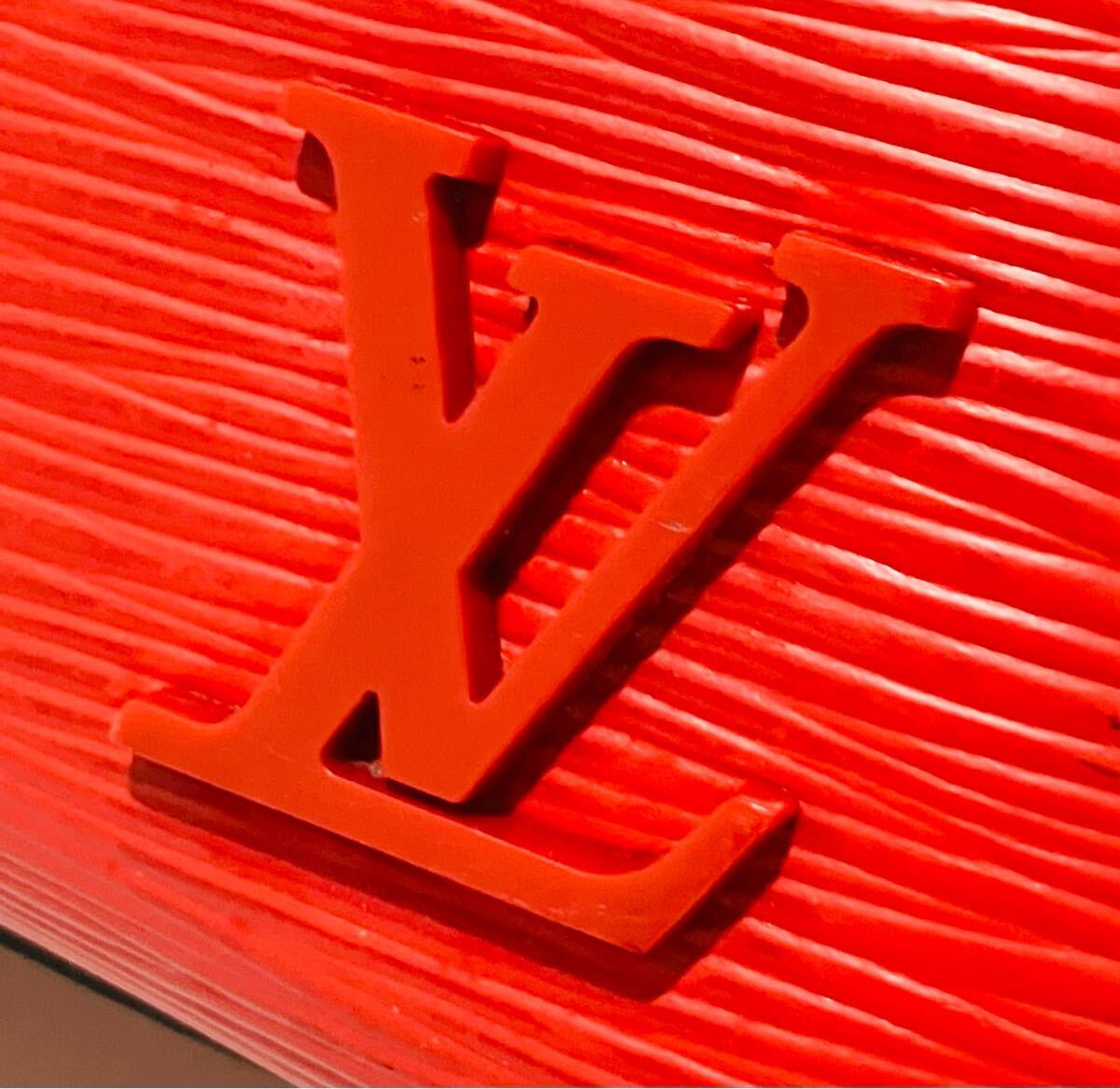 LOUIS VUITTON ● 新品同様 ルイヴィトン エピ クレベール バッグ ネームタグ付き ハンドバッグ レザー_画像7