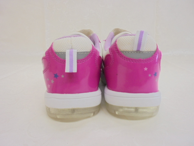 【KCM】JHKS-104-21.0★長期展示品★キッズ ガールズ スニーカー ホワイト×ピンク 21.0cm_画像4