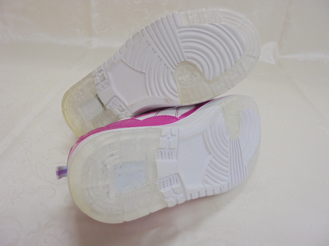 【KCM】JHKS-104-21.0★長期展示品★キッズ ガールズ スニーカー ホワイト×ピンク 21.0cm_画像5