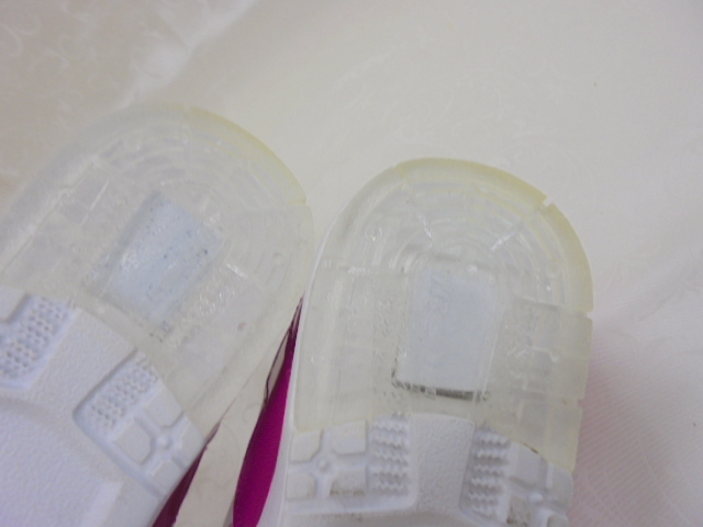 【KCM】JHKS-104-21.0★長期展示品★キッズ ガールズ スニーカー ホワイト×ピンク 21.0cm_画像6