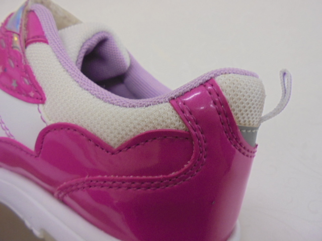 【KCM】JHKS-104-21.0★長期展示品★キッズ ガールズ スニーカー ホワイト×ピンク 21.0cm_画像9