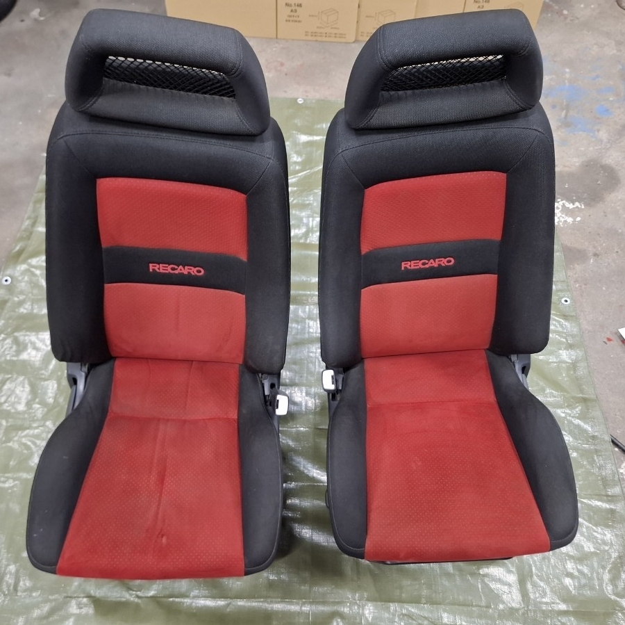 レカロ　keiワークス　純正　シート　セット　赤　_画像3