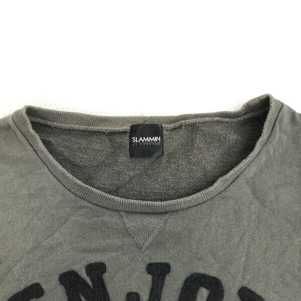 スランミン/SLAMMIN★Disney/ミッキーマウス/ロング丈/トレーナー/ワンピース【レディースFREE/L程度/カーキ系/長袖】Tops/Shirts◆BH769_画像4