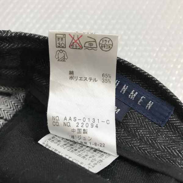 JUNMEN/ジュンメン★ストライプ/ブラックデニムパンツ/ジーンズ【メンズM/股下76cm/black/黒】カジュアル/Pants/Trouser◆BH635_画像3