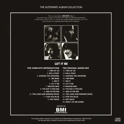 THE BEATLES / LET IT BE : THE ALTERNATE ALBUM COLLECTION 100 комплект ограничение 2 вид бумага jacket (3CD)