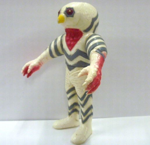 分身宇宙人 ガッツ星人　ソフトビニール アクションフィギュア　1983　バンダイ　【訳あり品】　SB30_画像1