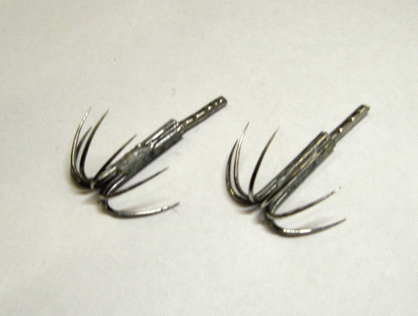 タコエギ イカエギ用 替え針 2個セット 半傘スレ針 軸長タイプ_画像1