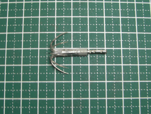 タコエギ イカエギ用 替え針 2個セット 半傘スレ針 軸長タイプ_画像2