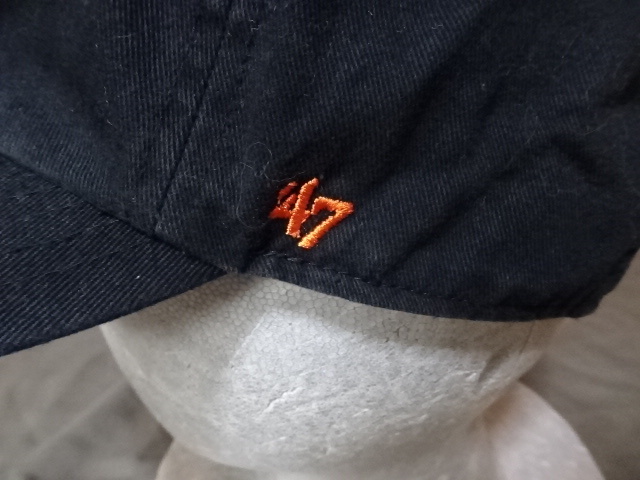 激レア USA購入【47BRAND】 MLBメジャーリーグ サンフランシスコ ジャイアンツ【San Francisco Giants】 ロゴ刺繍入り キャップ 中古品_画像4