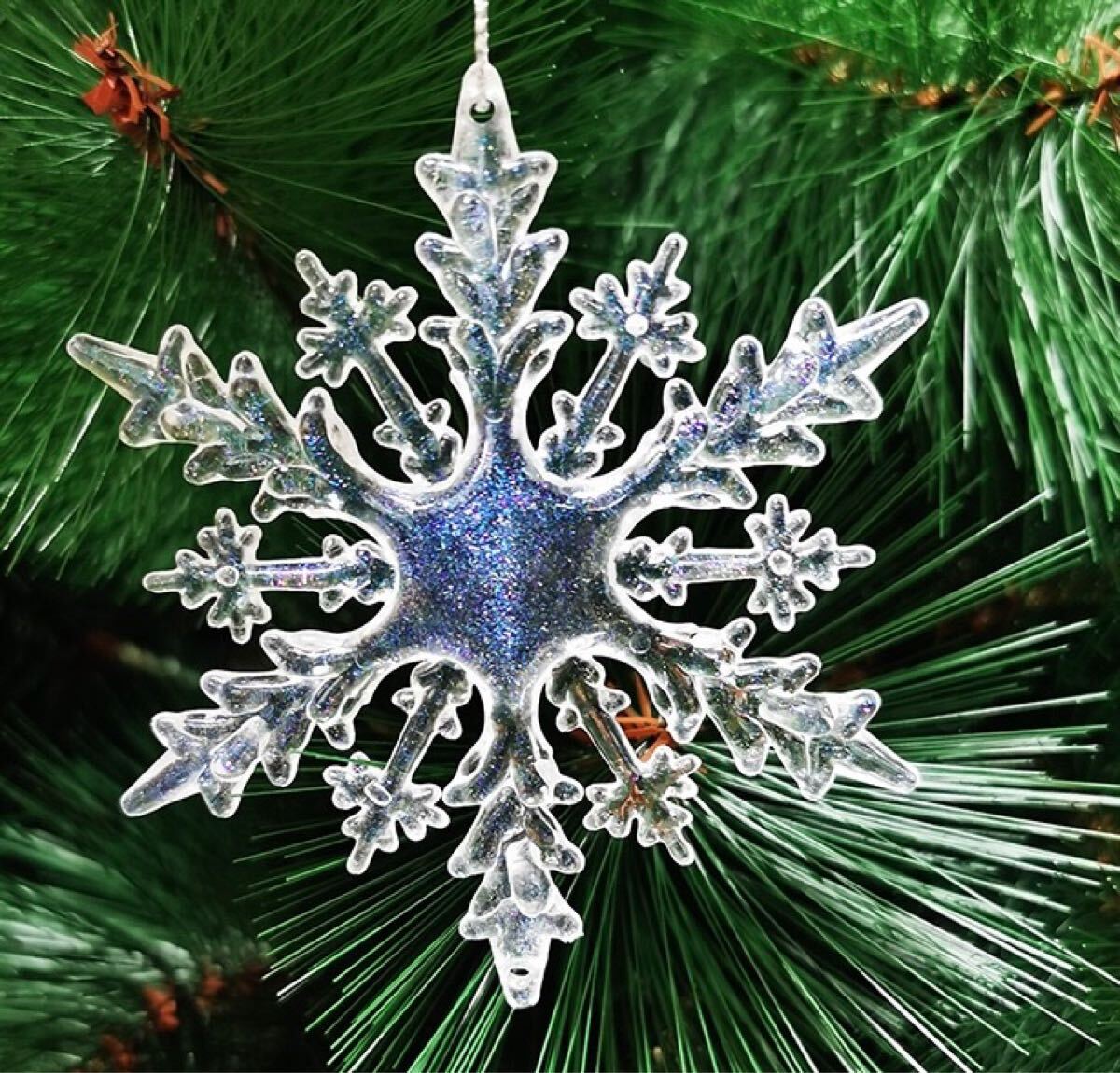 A7 クリスタル クリスマスツリーの飾り 1枚　オーナメント_画像1