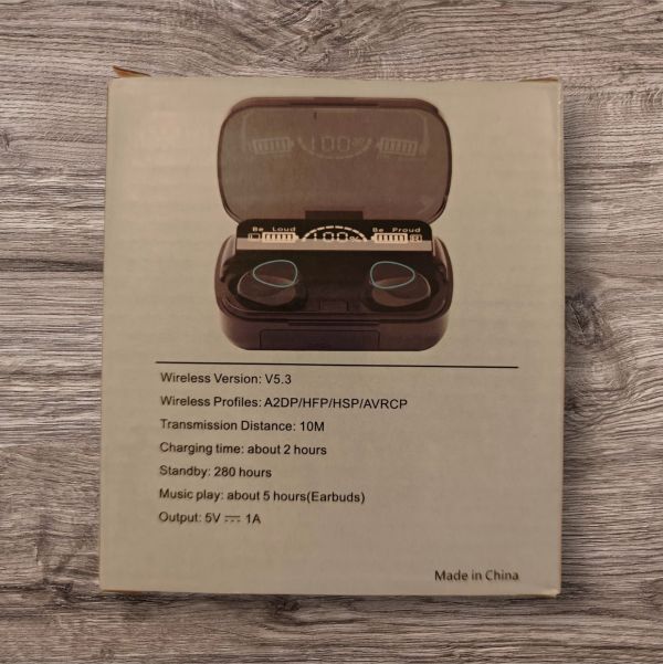 Bluetooth 5.3 イヤホン ワイヤレスイヤホン ステレオ スポーツ 防水 ヘッドセットマイク付き 充電 ボックス_画像8