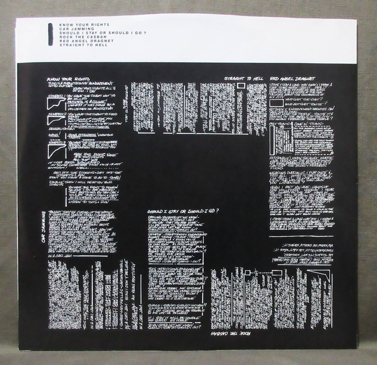 シュリンク美品US/Orig(LP) THE CLASH [COMBAT ROCK] 初回FE規格/歌詞付き内袋/COLUMBIA NY刻印/ザ・クラッシュ/1982年/EPIC/FE 37689_画像3