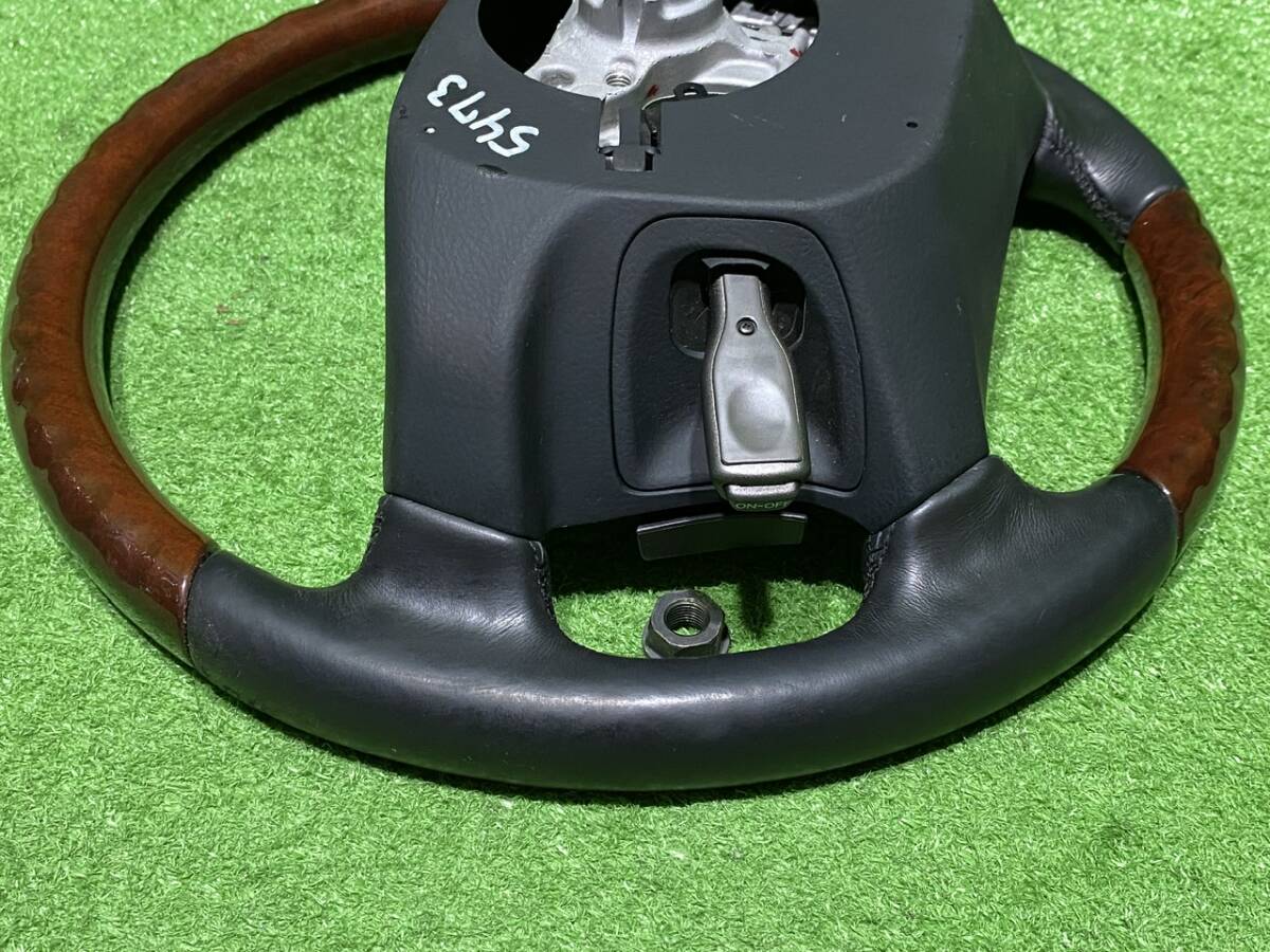 レクサス LEXUS 純正 ステアリング LS460 LS600h ウッドコンビ レザー ハンドル 革 黒木目 前期 中期 USF40 UVF45 ...5473_画像8