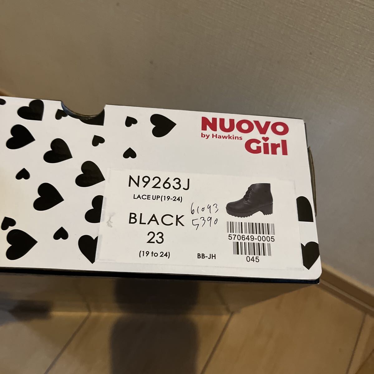 NUOVO Girl 23センチ ブーツ 美品  ブラック_画像7