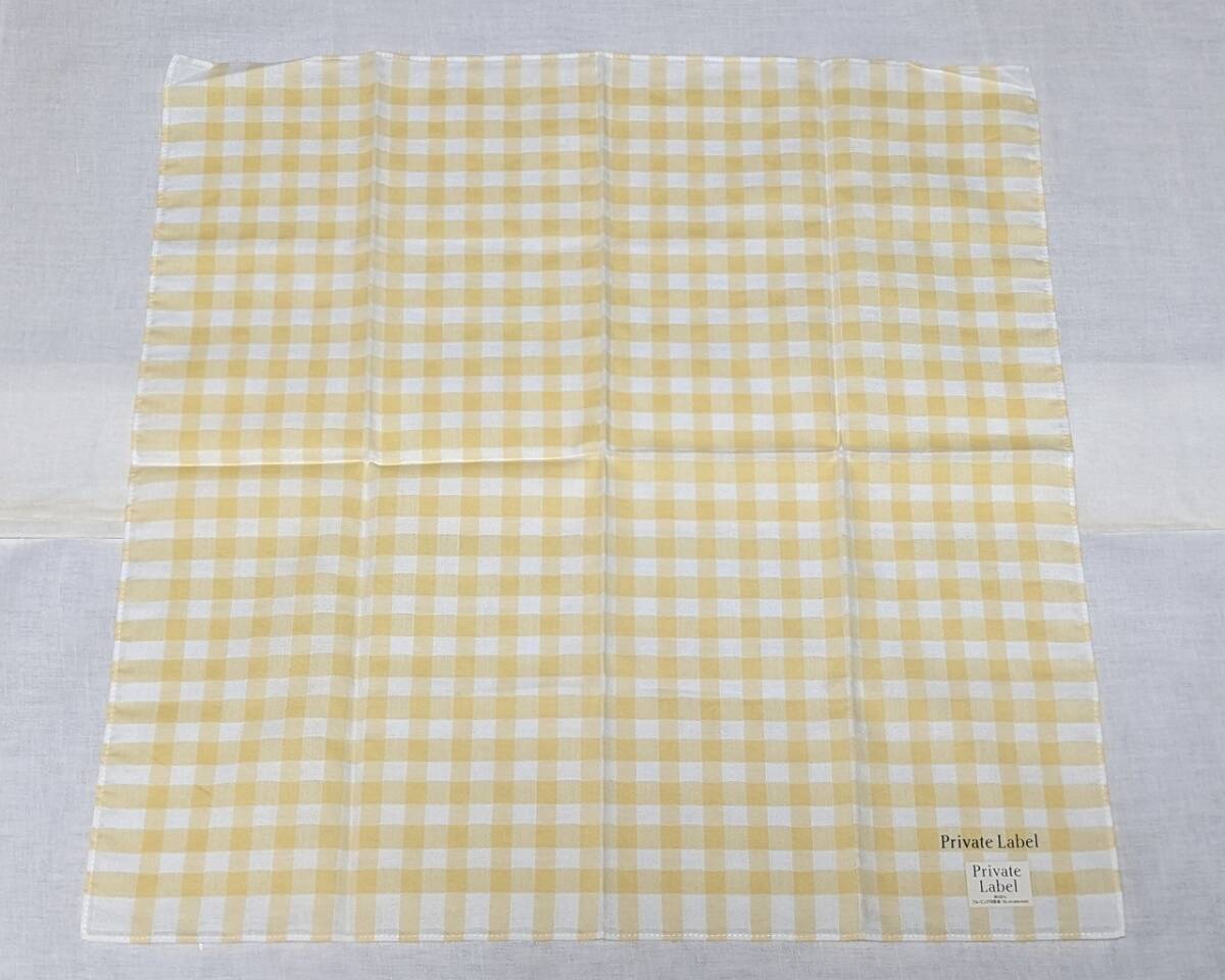 ★未使用品★pierre cardin / ピエール・カルダン ハンカチ　と　Private Label / プライベートレーベル ハンカチ_画像5
