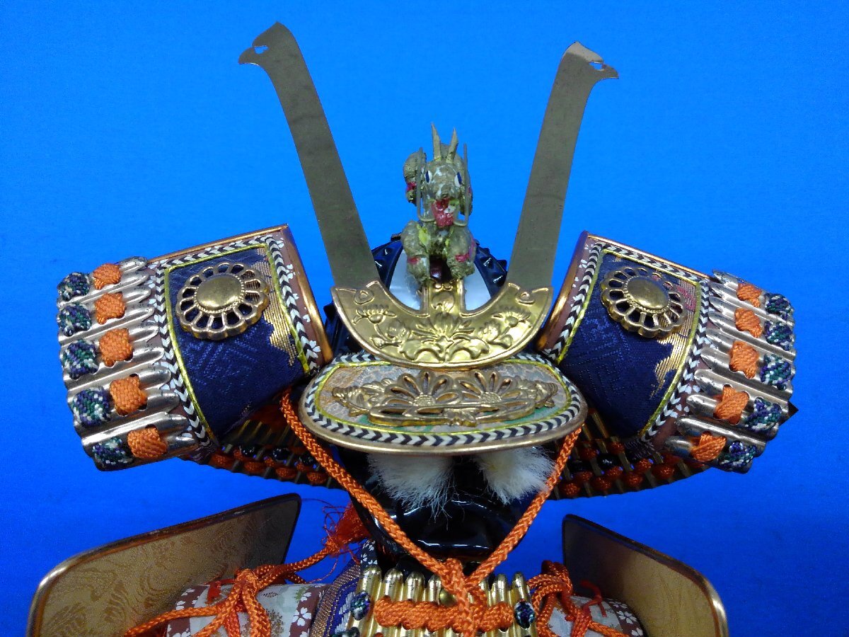 ★５５―１１２★五月人形　詳細不明 鎧兜 鎧飾り 兜飾り 端午の節句 昭和レトロ ビンテージ 飾り物[100]_画像3