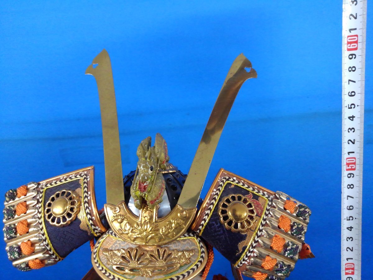 ★５５―１１２★五月人形　詳細不明 鎧兜 鎧飾り 兜飾り 端午の節句 昭和レトロ ビンテージ 飾り物[100]_画像10