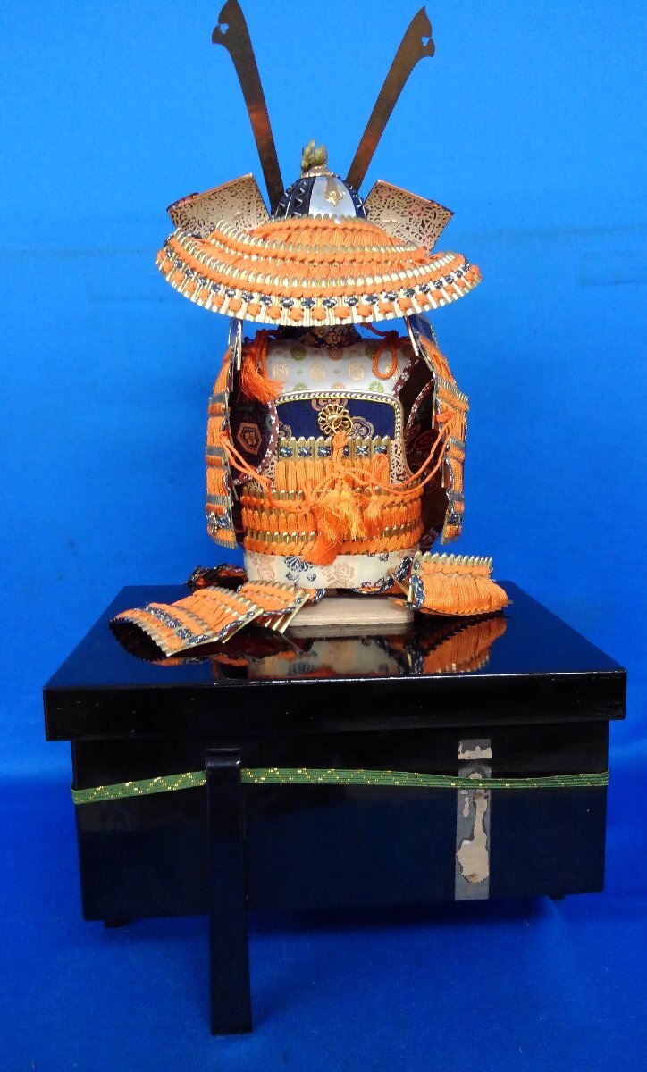 ★５５―１１２★五月人形　詳細不明 鎧兜 鎧飾り 兜飾り 端午の節句 昭和レトロ ビンテージ 飾り物[100]_画像6