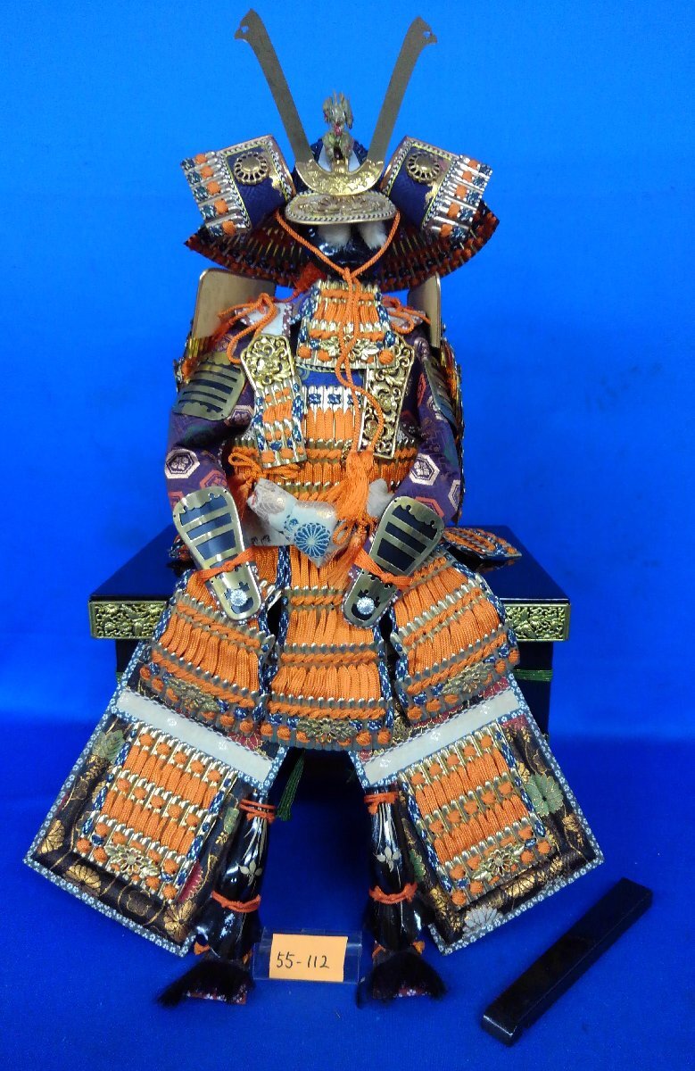 ★５５―１１２★五月人形　詳細不明 鎧兜 鎧飾り 兜飾り 端午の節句 昭和レトロ ビンテージ 飾り物[100]_画像1