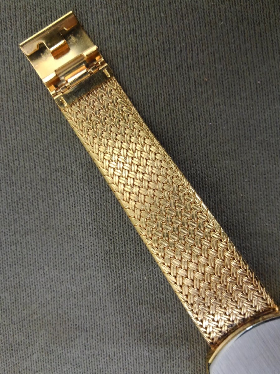 ★０６―００３★腕時計 ELGIN エルジン FK266 動作不明/メンズ クォーツ 金色 文字盤 ゴールド色 アナログ ビンテージ[60]の画像8