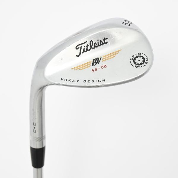 タイトリスト Vokey Vokey SPINMILLED2009 ツアークローム ウェッジ スチールシャフト レフティ 【58-08】 シャフト:スチールシャフト_画像1