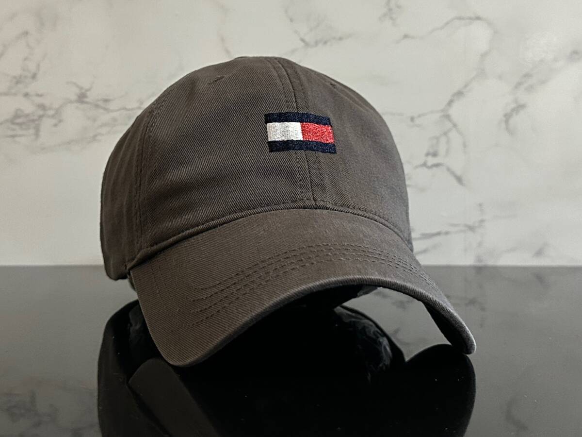 【未使用品】571KB 上品★TOMMY HILFIGER トミー・ヒルフィガ－ キャップ CAP 上品で高級感のあるグレーのコットン素材《FREEサイズ》_画像1