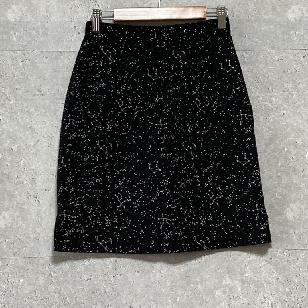 イーハイフンワールドギャラリー（F）星柄タイトスカート＊裏地＊伸縮性＊ファスナー_画像1