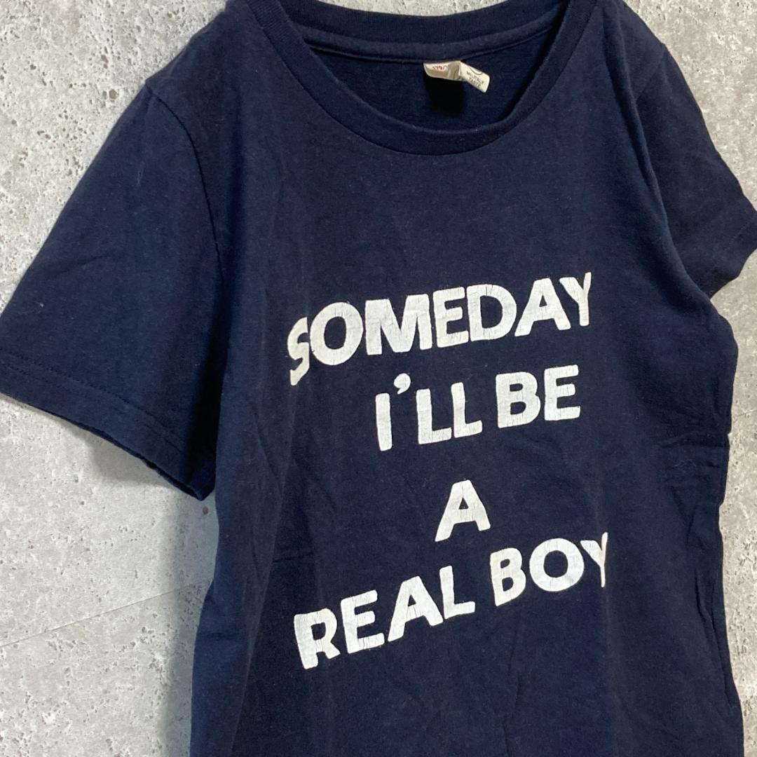 【Disney】ディズニー(F)ピノキオプリントTシャツ*半袖*綿100%*紺_画像3