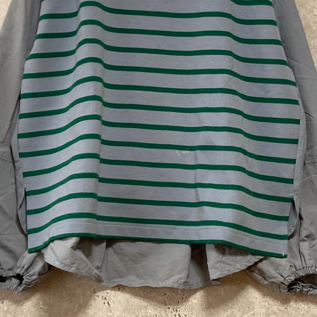 アメリカンホリック(M)異素材ポンチプルオーバー*ボーダー*バルーンスリーブ_画像5