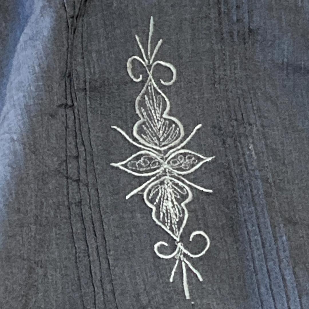 【UNIONBAY】ユニオンべイ(L)半袖シャツ*花柄刺繍*カジュアル_画像8