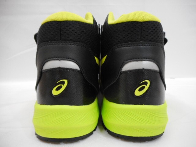 77 送80サ 1021YD01 asics アシックス WINJOB ウィンジョブ 安全靴 CP216 1273A076-001 BLACK/NEON LIME 26cm 未使用_画像6