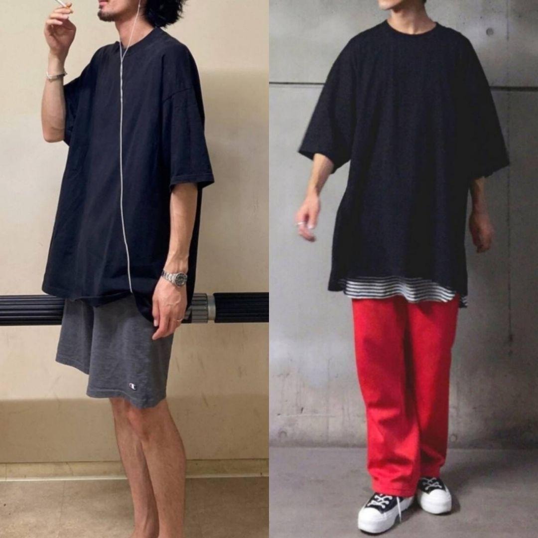 新品未使用 プロクラブ ヘビーウエイト プリント 半袖 Tシャツ 黒 L G柄_画像9