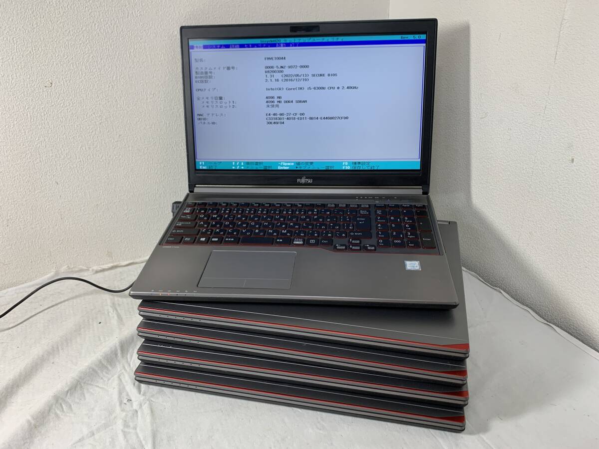 ☆ジャンク、一部動作未確認 ☆FUJITSU LIFEBOOK E756/P FMVE10044 5台