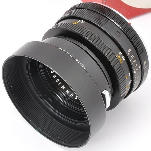 LEICA SUMMICRON R 50mm F2 ライカ ズミクロン R 元箱 フード ( 12564 ) リング ( 14160 ) LEITZ WETZLAR ライツ ドイツ SUMMICRON-R 50/2_画像1