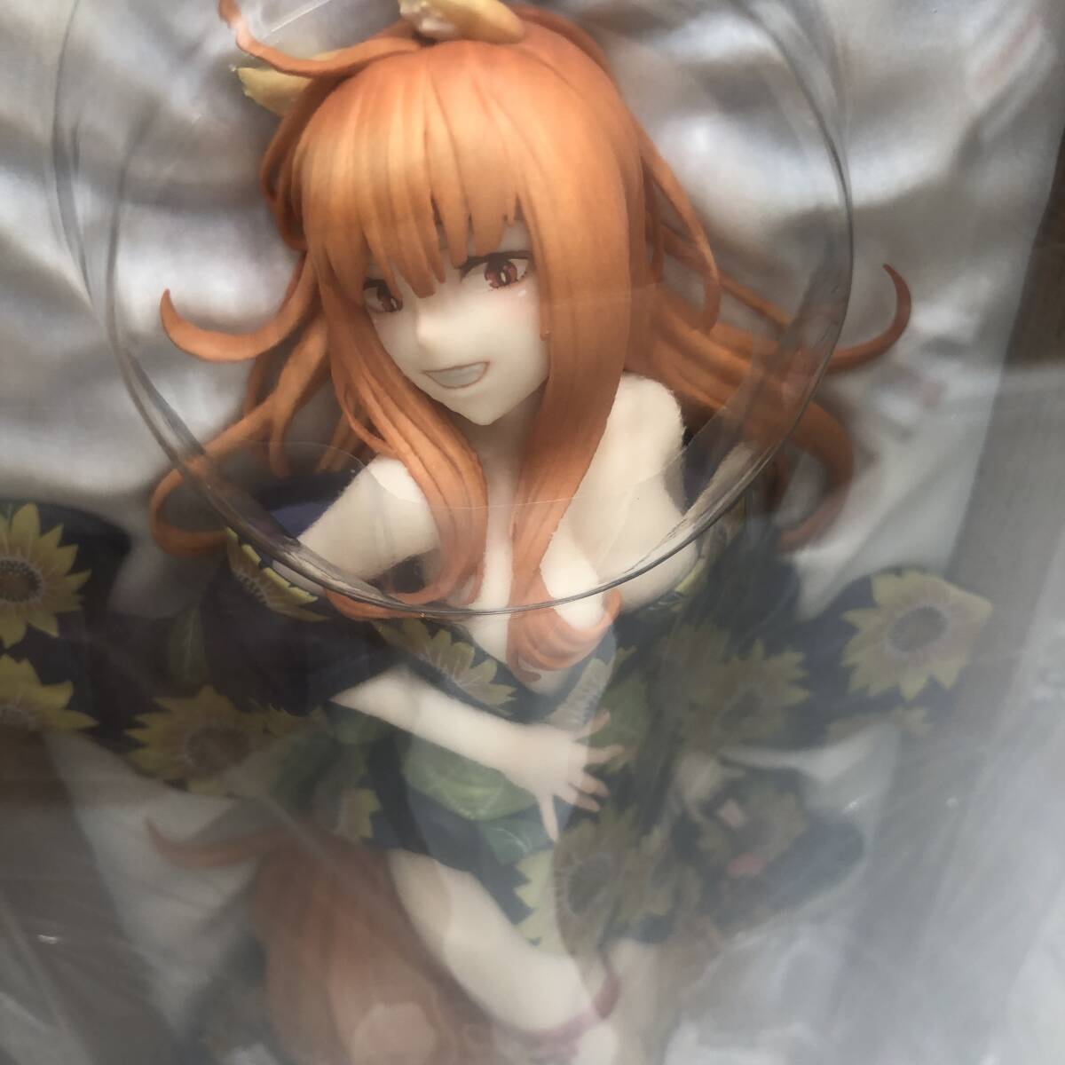 玩W16 フィギュア/狼と香辛料 MERCHANT MEETS THE WISE WOLF/ホロ 浴衣美人ver./1／7 完成品/KADOKAWA/【未開封】_画像6