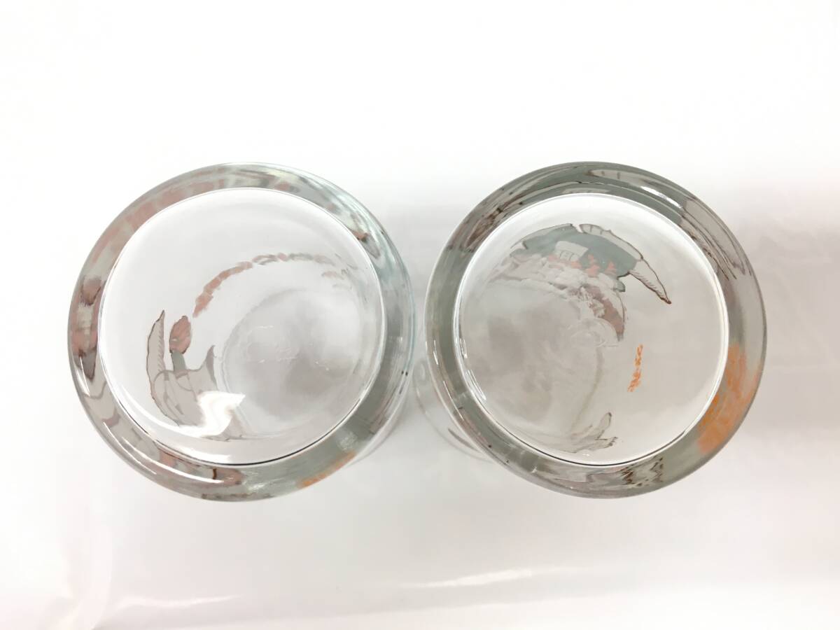 NX92 明治乳業 ノベルティ グラス 2個セット スカット おはようスパンク コップ 箱付き 当時物 昭和 レトロ_画像5