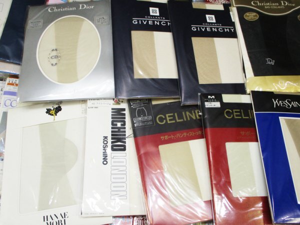 R467 【未使用】 ストッキング タイツ 等 大量 まとめて / ブランド Dior GIVENCHY CELINE サンローラン ハナエモリ 等 サイズ色々 大量_画像2