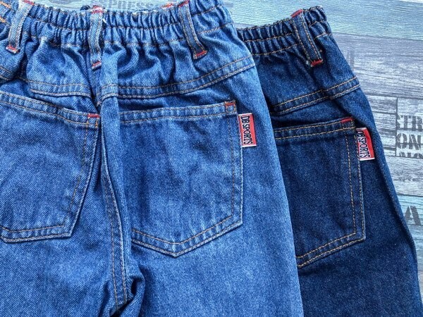 DB SPORTS タキヒヨー株式会社 キッズ ドナルドプリント デニムジーンズパンツ 色違い 2点セット まとめ売り 95 青_画像4