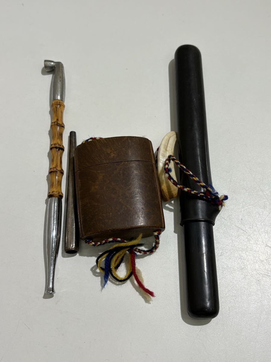 10279 煙管 煙草入れ キセル アンティーク 古道具 _画像1