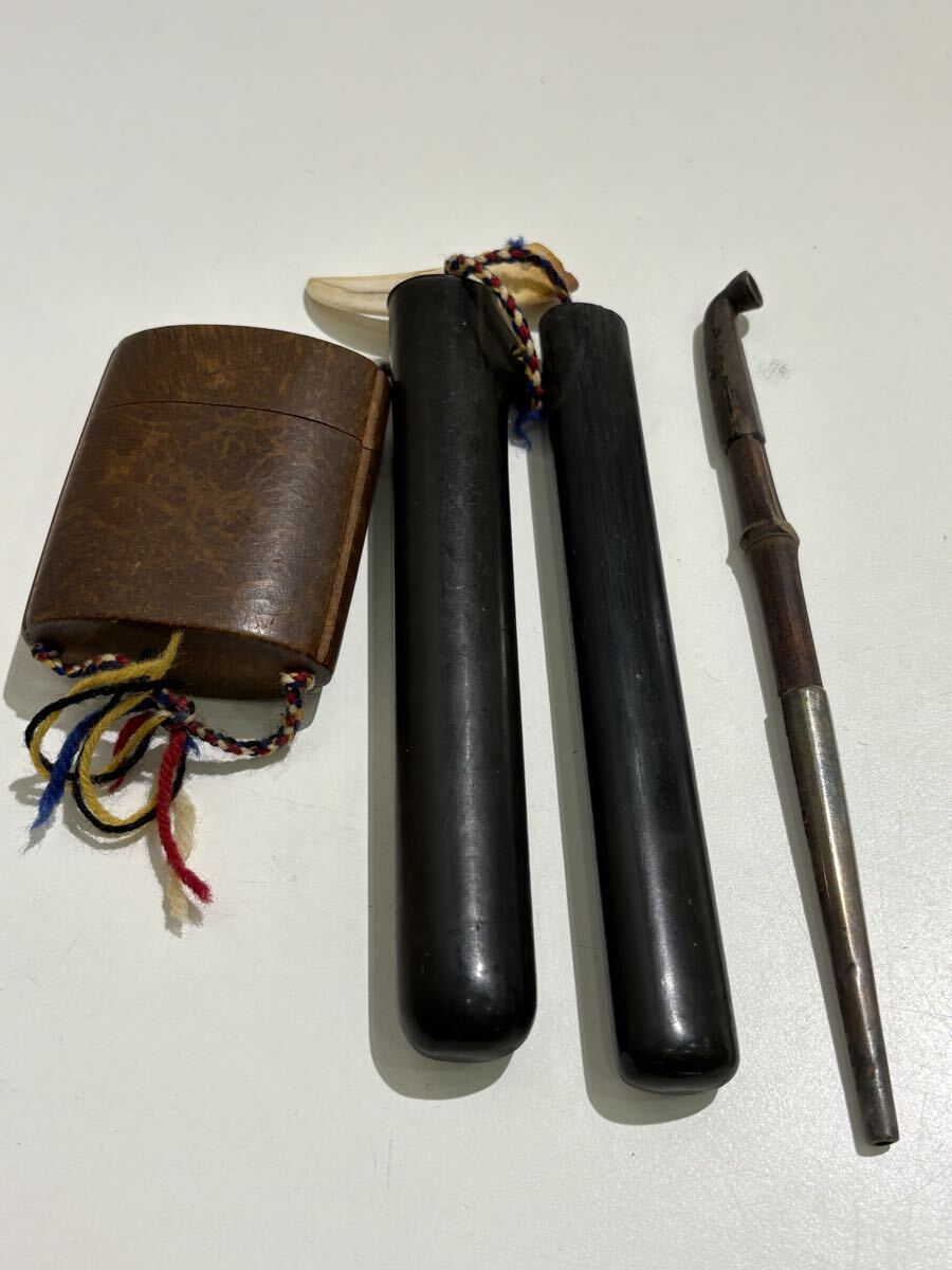10279 煙管 煙草入れ キセル アンティーク 古道具 _画像4