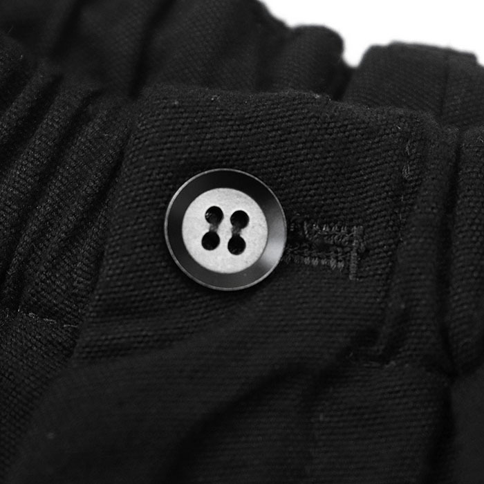 【美品】Yohji Yamamoto +NOIR ヨウジヤマモト プリュスノアール サルエルパンツ アラジン ドロップクロッチ ナイロン メンズ 1 黒 日本製_画像3