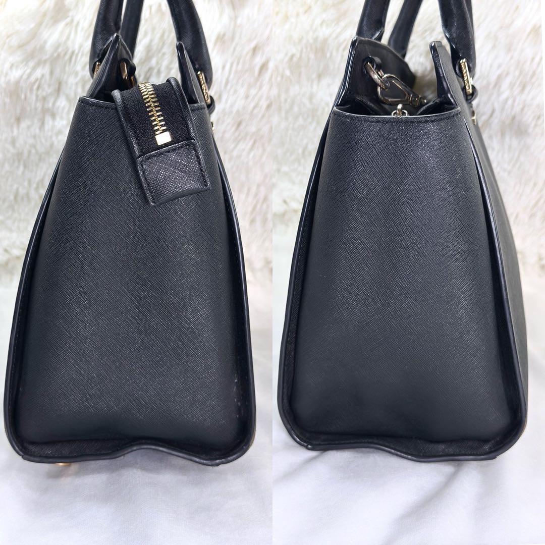 【訳あり美品】MICHEAL KORS マイケルコース 2way ハンドバッグ ショルダーバッグ レザー 手提げ ブラック 黒 通勤 通学_画像5