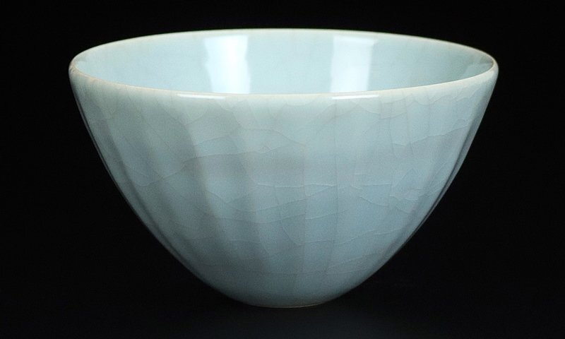 [ река ..] высокого класса произведение селадон чашка шт выставка [ тихий .] лот произведение!. 2 плата река . бамбук весна вместе коробка гарантия 