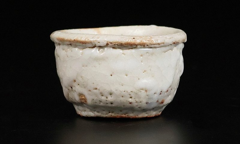 [. река . магазин ] превосходящий . произведение Shino sake чашечка для сакэ человек национальное достояние вместе коробка гарантия 17130