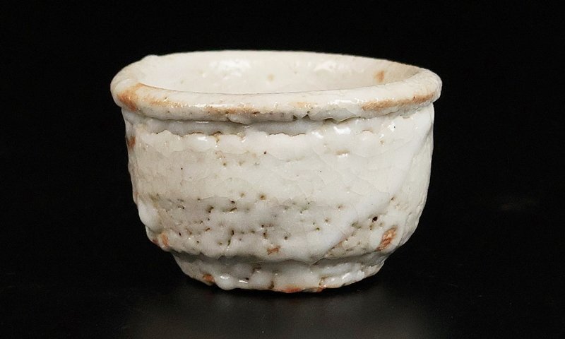 [. река . магазин ] превосходящий . произведение Shino sake чашечка для сакэ человек национальное достояние вместе коробка гарантия 17130