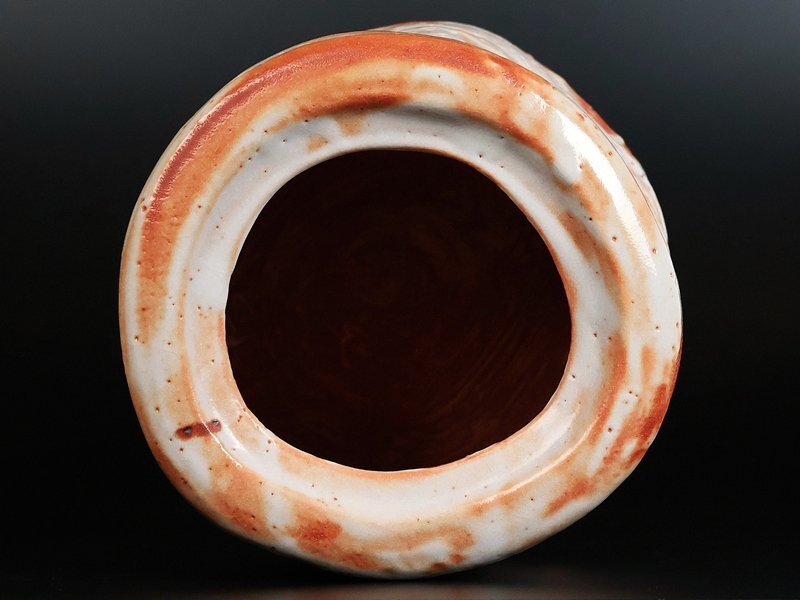 [ Suzuki магазин ] высокого класса произведение Shino сосуд для воды для чайной церемонии выставка просмотр . лот альбом с иллюстрациями размещение произведение! человек национальное достояние вместе коробка гарантия 10212