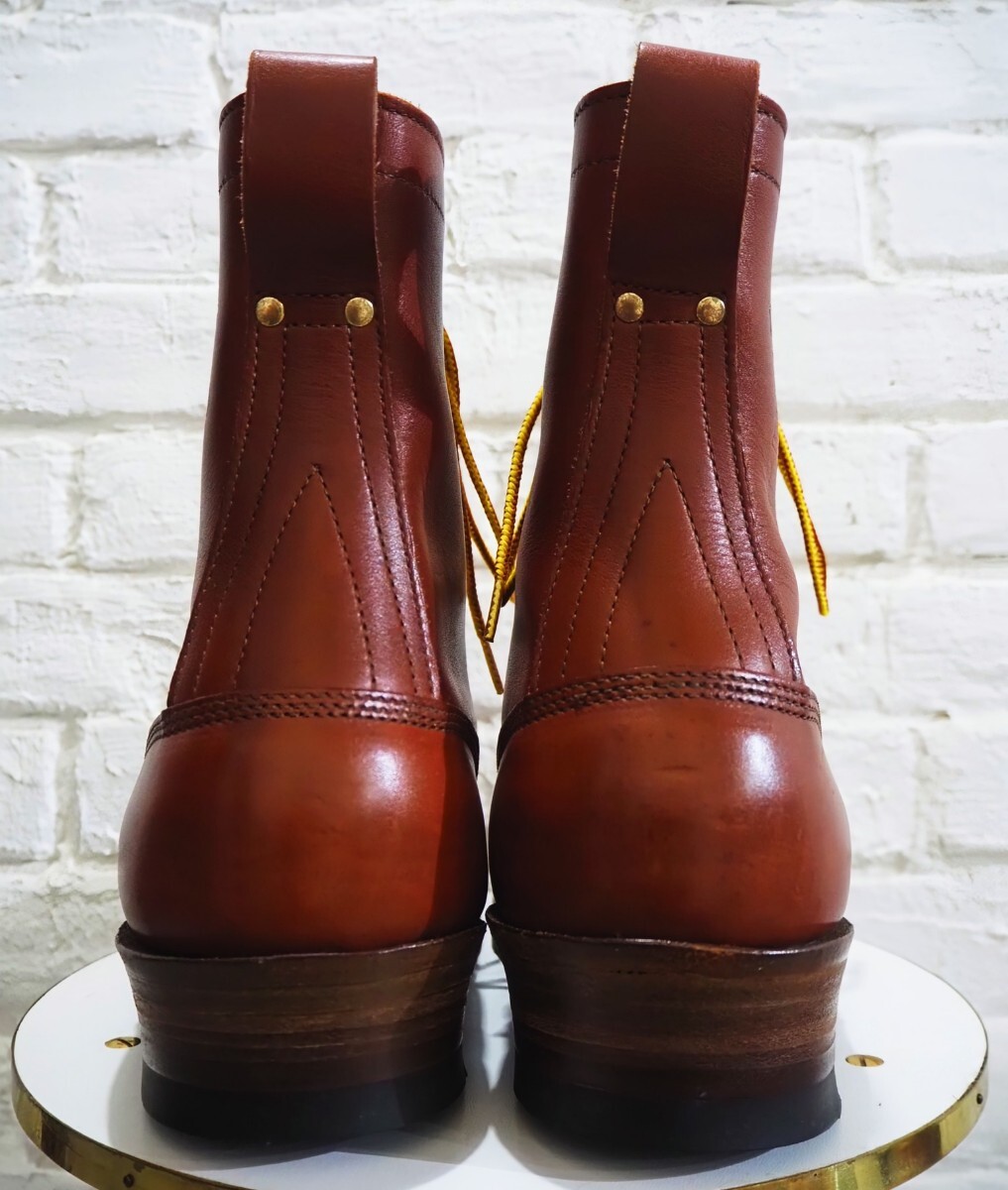 [.. надеть обувь только / Flat box ]USA производства WHITE'S/ ho waitsu затонированный джемпер roga- ботинки 9E 27cm соответствующий красный Brown /wesco redwing